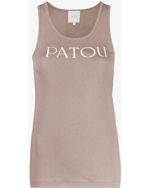 Patou Logo Tank Top - Natural