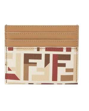 Fendi Card Holder Roma Polyurethane Wallets & Purses - Natural