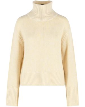 Lisa Yang 'Femi' Cashmere Turtleneck Jumper - Natural