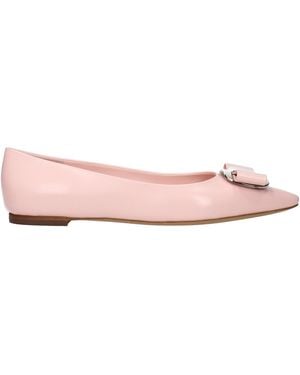 Ferragamo Zea Ballerinas For Leather - Pink