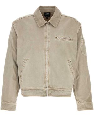 A.P.C. Shirt Collar Jacket - Natural