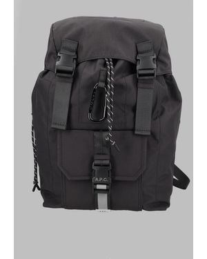 A.P.C. Backpack Trek Nylon Backpacks - Grey