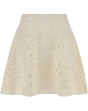 Balmain A-Line Skirt - Natural
