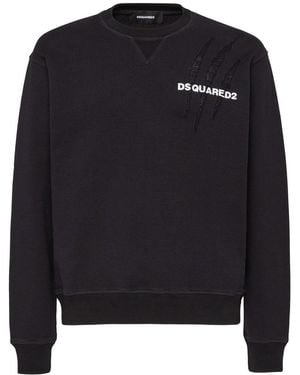 DSquared² Elevated Comfort Pullover Sweatshirt - Black