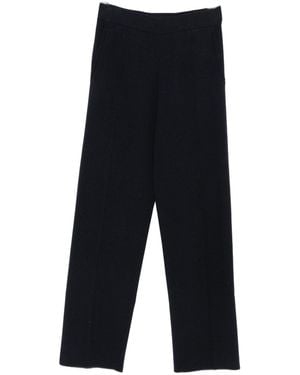 Max Mara Pure Wool Blend Trousers - Blue