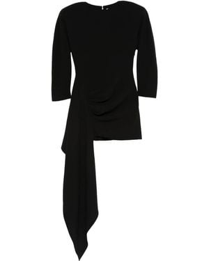 ANDAMANE De Andamane Amanda Mini-jurk Met Ruches - Zwart