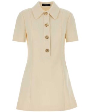 Gucci Wool Short Dress - Natural