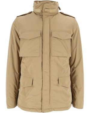 Aspesi Minifield Vento High Collar Lightweight Jacket - Natural