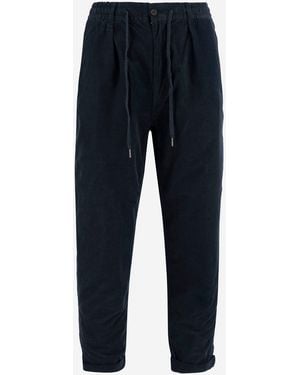 Polo Ralph Lauren Stretch Cotton Velvet Trousers - Blue