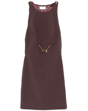 Elisabetta Franchi Mini Dress - Purple