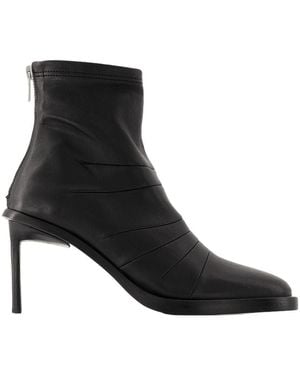 Ann Demeulemeester Hedy Ankle Boots Leather Black - Zwart