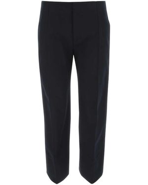Bottega Veneta Midnight Cotton Cropped Cut Pant - Black