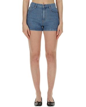 ROTATE BIRGER CHRISTENSEN Embroidered Shorts - Blue