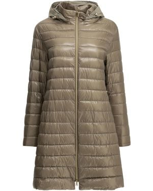 Herno Long Down Jacket Made Of Ultra-Light Nylon - Natural