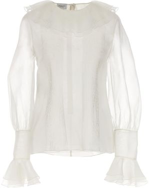 Giambattista Valli Ruffle Collar Shirt - White