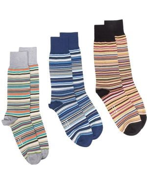 Paul Smith Set Met Drie Paar Sokken - Blauw