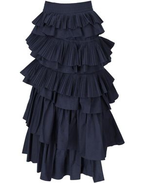 Essentiel Antwerp Hayden Midi Skirt - Blue
