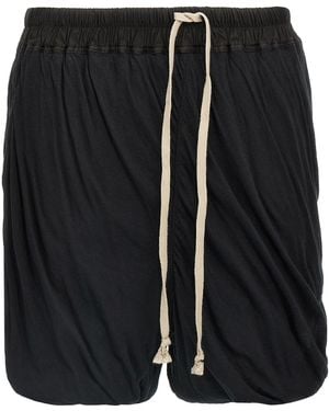 Rick Owens 'dbl Long Boxers' Bermuda Shorts - Zwart