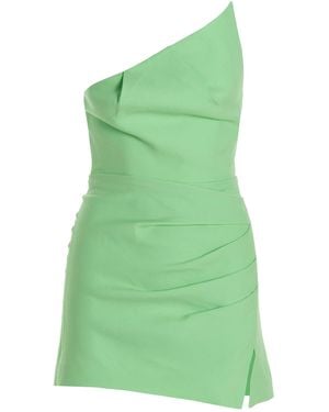 Roland Mouret 'asymmetrische' Jurk - Groen