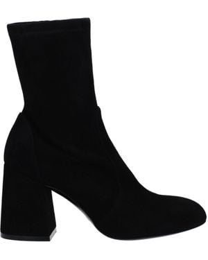 Stuart Weitzman Flareblock Boots Suede - Black