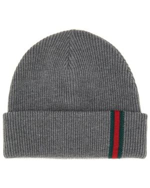 Gucci Woollen Hat Wool - Grey