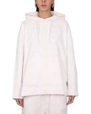 Marc Jacobs Monogram Drawstring Hoodie For - White