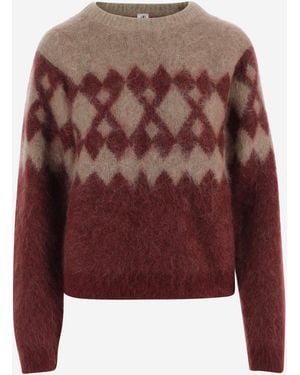 THE GARMENT Der Kleidungsstück-Stretch-Mohair-Pullover - Rot