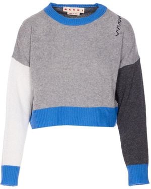 Marni Sweaters Grijs - Blauw