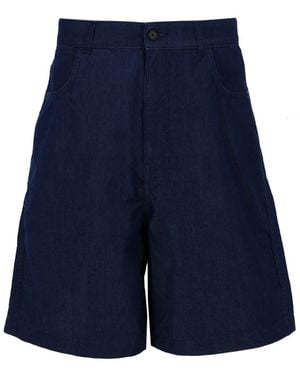 Givenchy Shorts With Logo Cotton-Blend Cotton Polyamide - Blue