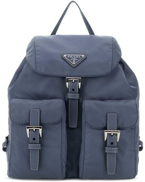 Prada Cerulean Blue Re-nylon Small Backpack