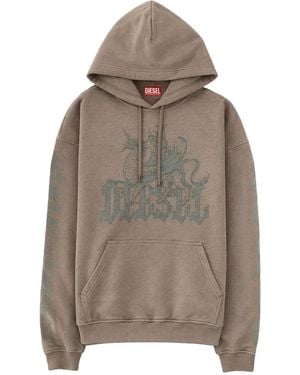 DIESEL Graphic Hoodie - Grey