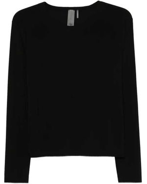 Norma Kamali T-shirt Met Lange Mouwen - Zwart