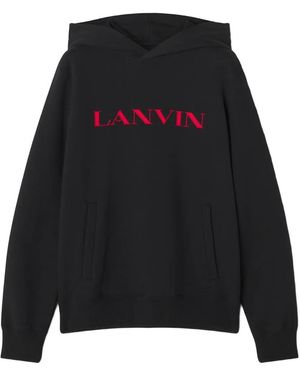 Lanvin Hoodie Met Logoprint - Zwart