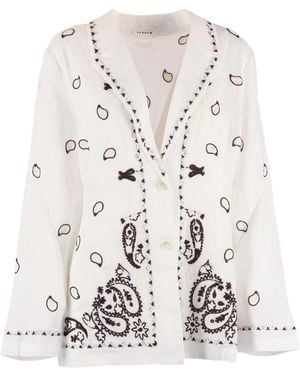 P.A.R.O.S.H. P.a.r.o..h. Giacca C/ricamo - Wit