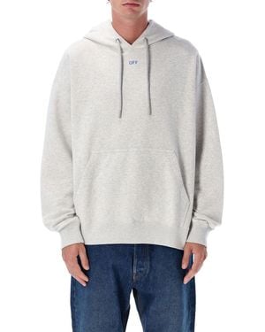 Off-White c/o Virgil Abloh Stencil Arrow Gebreide Kleding Grijs Melange