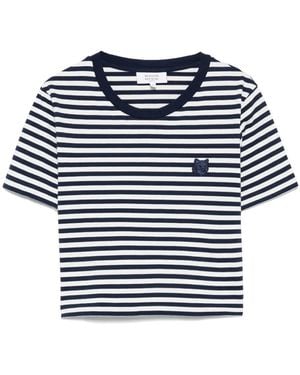 Maison Kitsuné Maglietta Di Maison Kitsune - Blu