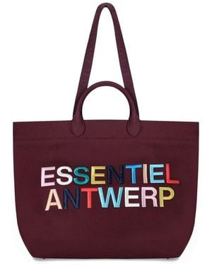 Essentiel Antwerp Hedness Burgundy Maxi Bag - Red