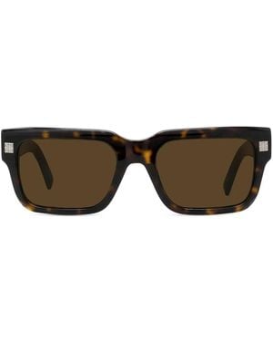 Givenchy Gv Day Braune geometrische Sonnenbrille