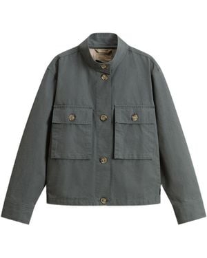 Woolrich Canvas Field Overshirt - Gray