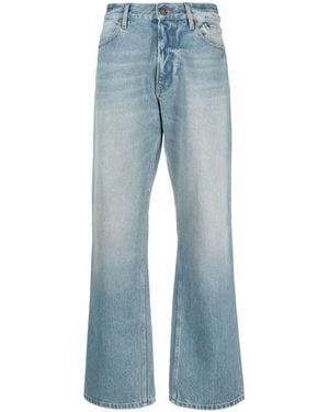 Gauchère Low-Rise Wide-Leg Jeans - Blue