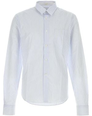 Prada Embroidered Poplin Shirt - White