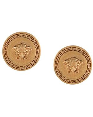 Versace Tribute Medusa Stud Earrings - Weiß