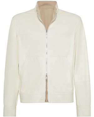 Brunello Cucinelli Wendbare Bomberjacke - Weiß