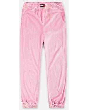 Tommy Hilfiger TJW Velours Badge Sweatpant - Blau