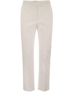 【関税＆送料込み】Max Mara Okra Cotton Satin Trousers Cotton satin trousers, black | 