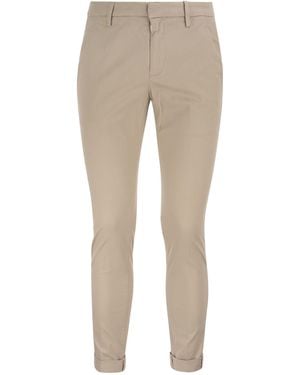 Dondup Gaubert Slim Fit Trousers - Natural