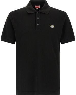KENZO Poloshirt " Wild Tiger". - Schwarz