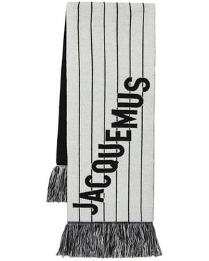Jacquemus L'Echarpe liga écharpe laine noire