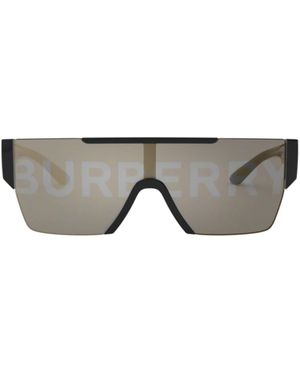 Burberry Zonnebril Be4291 3001/g Zwart/grijs Monogram Heren