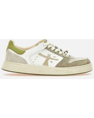 Premiata Quinn7328 Ledersneaker - Natur